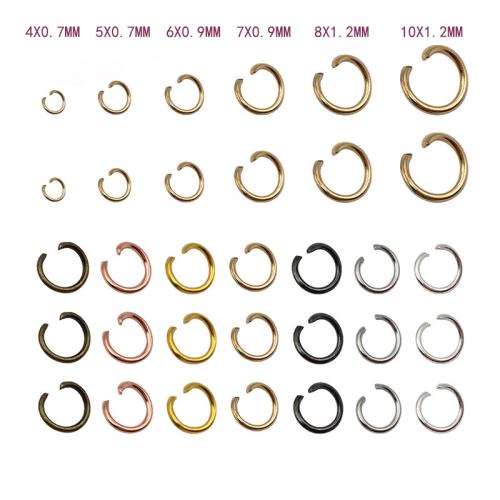 Iron Open Jump Ring, plated, DIY & different size for choice, more colors for choice, 15G/Lot, Sold By Lot