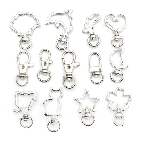 Tibetan Style Key Clasp, platinum color plated, DIY & different styles for choice, Sold By PC