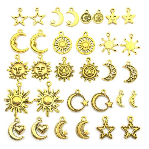 Colgantes de Aleación de Zinc, chapado en color dorado antiguo, Bricolaje & diferentes estilos para la opción, Vendido por UD