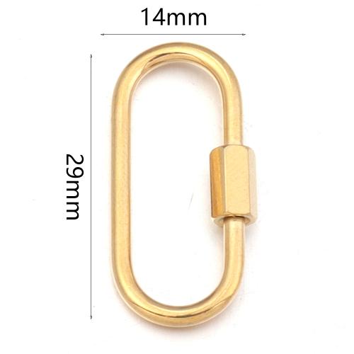 304 Stainless Steel Screw Clasp, plated, DIY, more colors for choice, Sold By PC