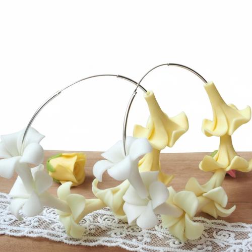 Бусины из полимерной глины, полимерный клей, Форма цветка, DIY, Много цветов для выбора, 22mm, продается PC