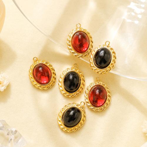 KRISTALLanhänger, 304 Edelstahl, mit Kristall, plattiert, DIY, keine, 10PCs/Tasche, verkauft von Tasche