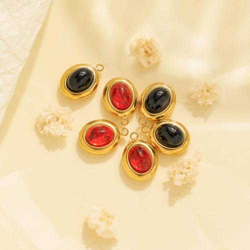 KRISTALLanhänger, 304 Edelstahl, mit Kristall, plattiert, DIY, keine, 10PCs/Tasche, verkauft von Tasche