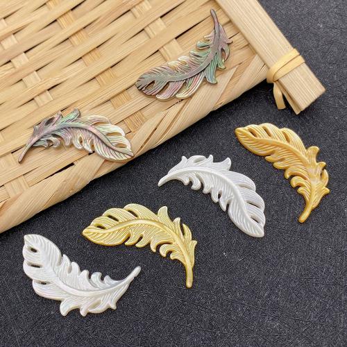 Colgantes de Nácar, Ala, Bricolaje, más colores para la opción, 34x14mm, Vendido por UD