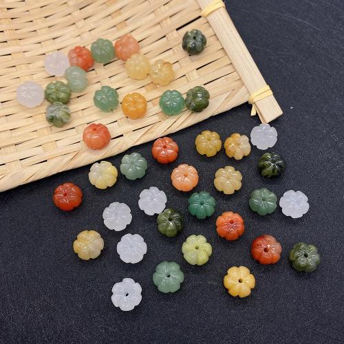Gemstone Jewelry Beads, Natural Stone, Pumpkin, DIY, more colors for choice, 13x9mm, Sold By PC