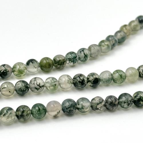Natural Moss Agate Beads, DIY, mixed colors, Sold Per 38 cm Strand