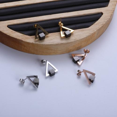 Edelstahl Ohrringe, 304 Edelstahl, plattiert, Modeschmuck, keine, verkauft von Paar