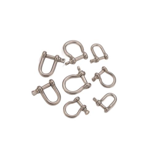 304 Stainless Steel Bag D Ring Buckle, plated, DIY & different styles for choice, 5PCs/Bag, Sold By Bag