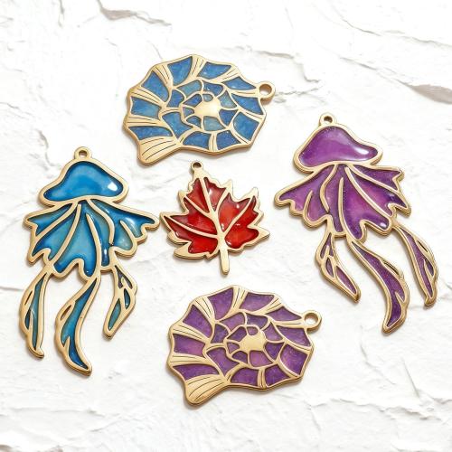 Stainless Steel Animal Pendants, 304 Stainless Steel, gold color plated, DIY & different styles for choice & enamel, Sold By PC