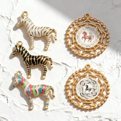 Stainless Steel Animal Pendants, 304 Stainless Steel, gold color plated, DIY & different styles for choice & enamel, Sold By PC