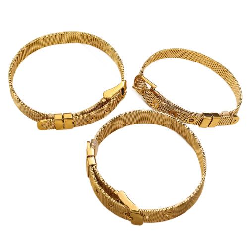 Stainless Steel Jewelry Bracelet, 304 Stainless Steel, plated, Unisex & adjustable, more colors for choice, Length:Approx 7.9 Inch, Sold By PC