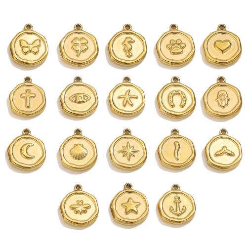 Stainless Steel Pendants, 304 Stainless Steel, plated, DIY & different styles for choice, 5PCs/Bag, Sold By Bag