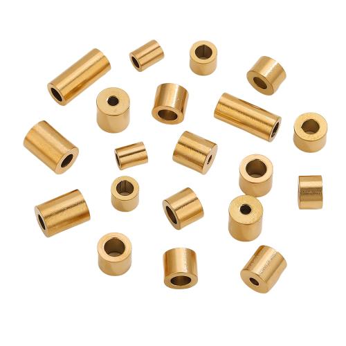 Stainless Steel Spacer Beads, 304 Stainless Steel, gold color plated, DIY & different styles for choice, 20PCs/Bag, Sold By Bag