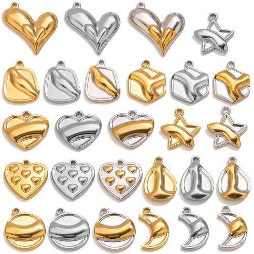 Ювелирные подвески из нержавеющей стали, Нержавеющая сталь 304, Другое покрытие, DIY & разные стили для выбора, 10ПК/Лот, продается Лот