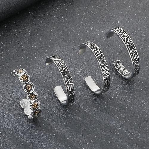 304 Stainless Steel Cuff Bangle, plated, different styles for choice & for man, Sold By PC