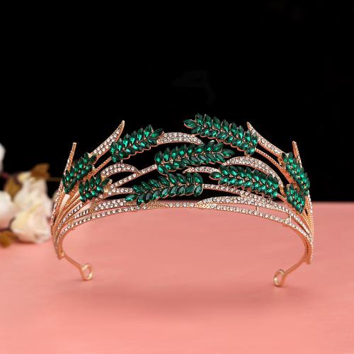 Tibetan Style Hair Band, Wheat, plated, for woman & with rhinestone, more colors for choice, 150x52mm, Sold By PC