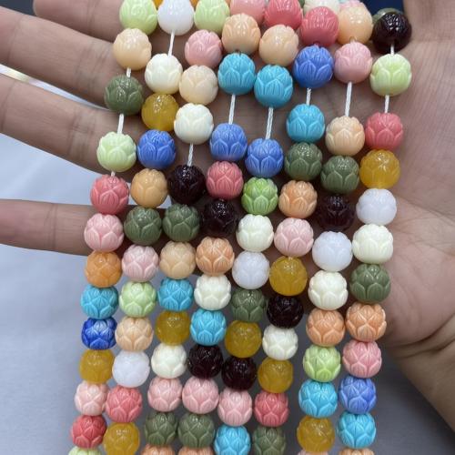 Бусины из ракушек натурального цвета, Shell Powder, Форма цветка, DIY, Много цветов для выбора, 11mm, 100ПК/сумка, продается сумка