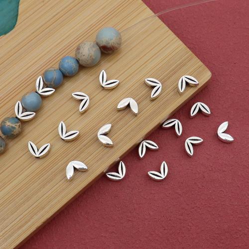 Разделитель бусин Рондель из цикового сплава, цинковый сплав, пшеница, плакирован серебром, DIY, 7x5x2.50mm, 100ПК/сумка, продается сумка