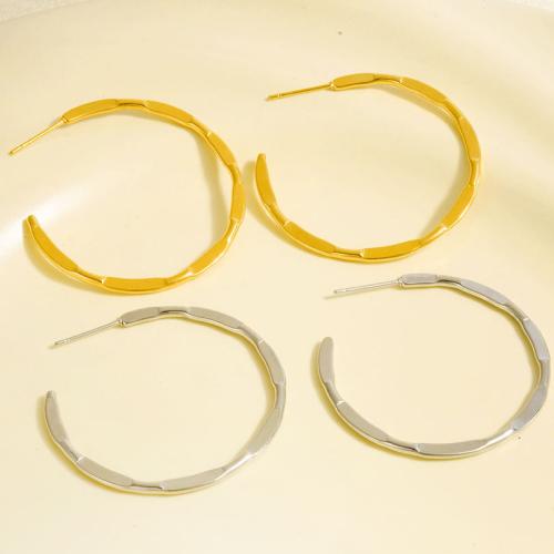 Stainless Steel Stud Earrings, 304 Stainless Steel, plated, fashion jewelry, more colors for choice, 41x39.50mm, Sold By Pair