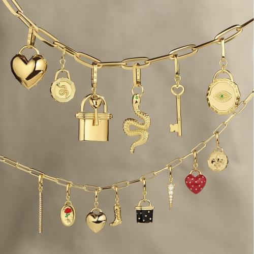 Латунные ювелирные кулоны, Латунь, с Пластиковая жемчужина, Другое покрытие, DIY & эмаль & со стразами, Много цветов для выбора, 10-30mm, продается PC