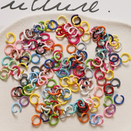 Zinklegierung Biegering, Einbrennlack, DIY, keine, 8mm, verkauft von PC