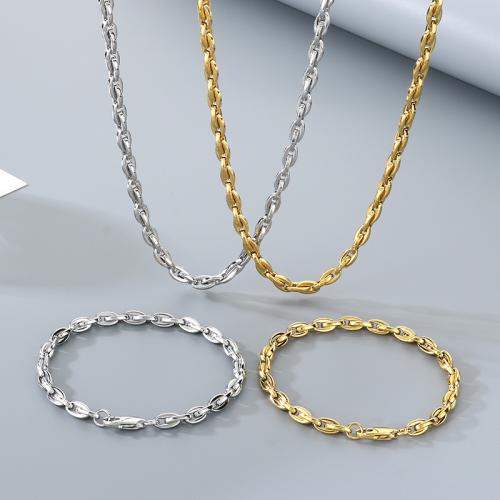 304 Stainless Steel Bracelet and Necklace, plated, different size for choice & for man, more colors for choice, Sold By PC