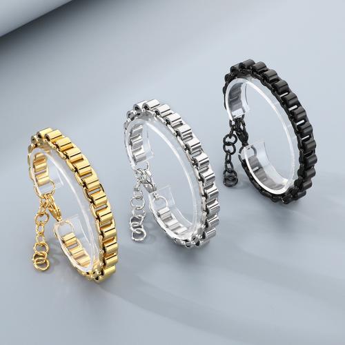 304 Stainless Steel Bracelet, plated, fashion jewelry & for man, more colors for choice, 220x11mm, Sold By PC