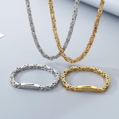 304 Stainless Steel Bracelet and Necklace, plated, different size for choice & for man, more colors for choice, Sold By PC