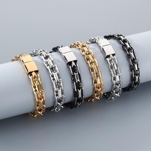 304 Stainless Steel Bracelet, plated, different styles for choice & for man, Sold By PC