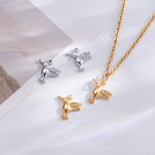 Acier inoxydable animaux Pendentifs, Acier inoxydable 304, Placage de couleur d'or, DIY, plus de couleurs à choisir, 7.50x6.50mm, 5PC/sac, Vendu par sac