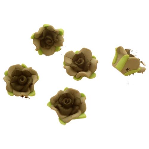 Celular Kit de bricolaje, Arcilla polimero, Flor, más colores para la opción, 15mm, 10PCs/Bolsa, Vendido por Bolsa