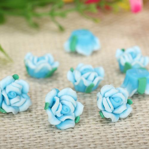 Celular Kit de bricolaje, Arcilla polimero, Flor, más colores para la opción, 13mm, 100PCs/Bolsa, Vendido por Bolsa