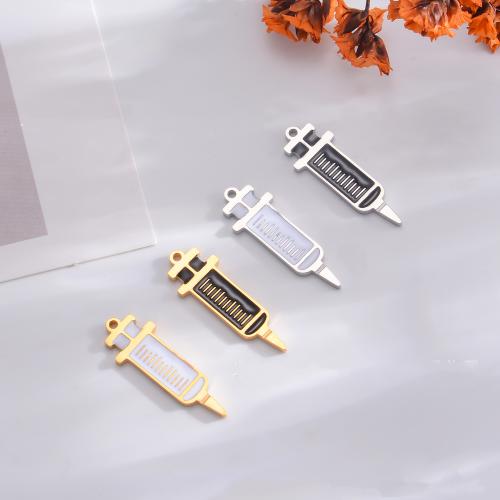 Stainless Steel Pendants, 304 Stainless Steel, gold color plated, DIY & enamel, more colors for choice, 5PCs/Bag, Sold By Bag