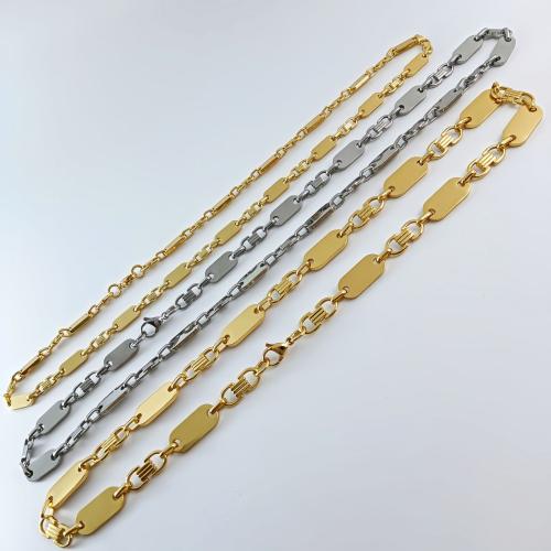 304 Stainless Steel Bracelet and Necklace, plated, Unisex & different styles for choice, Sold By PC