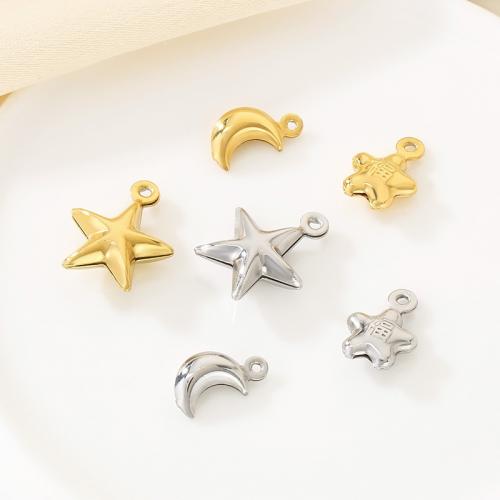 Edelstahl Schmuck Anhänger, 304 Edelstahl, goldfarben plattiert, DIY, keine, verkauft von PC