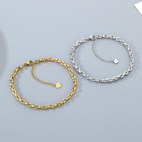 Stainless Steel Anklet, 304 Stainless Steel, gold color plated, fashion jewelry, more colors for choice, Sold By PC
