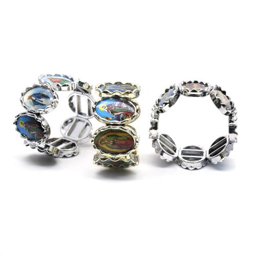 CCB Bracelets, Copper Coated Plastic, Cross, fashion jewelry, more colors for choice, 25x35mm, Length:20 cm, Sold By PC