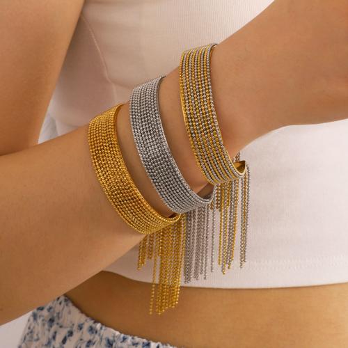 304 Stainless Steel Cuff Bangle, gold color plated, fashion jewelry, more colors for choice, Sold By PC