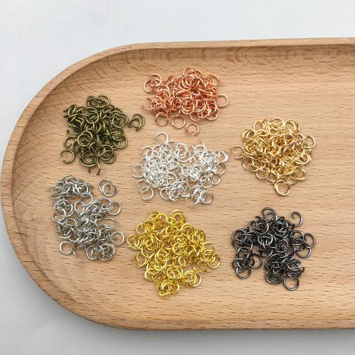 Offene Eisen Biegeringe, plattiert, DIY & verschiedene Größen vorhanden, keine, 15G/Tasche, verkauft von Tasche