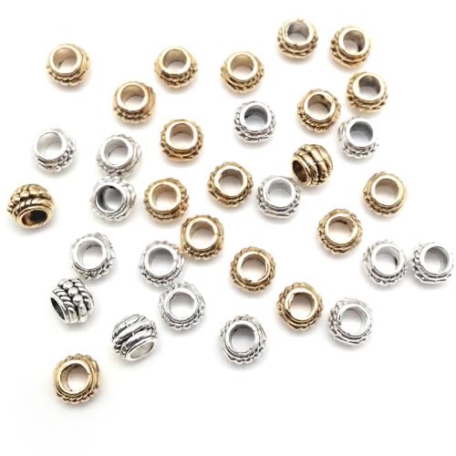 Zinklegierung Zwischenperlen, Glas, goldfarben plattiert, DIY, keine, Bohrung:ca. 1mm, 30PCs/Tasche, verkauft von Tasche