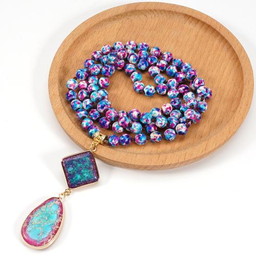 Collier bijoux de pierre gemme, Pierre naturelle, Placage, bijoux de mode, plus de couleurs à choisir, Trou:Environ 1mm, Vendu par fixé