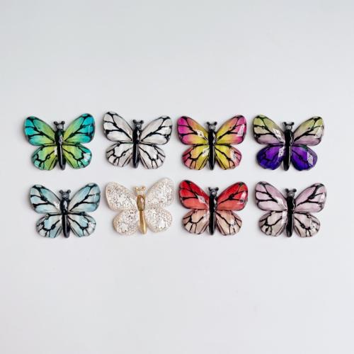 Mobile Phone DIY Decoration, Resin, gold color plated, more colors for choice, 32x25mm, Hole:Approx 1mm, 10PCs/Bag, Sold By Bag