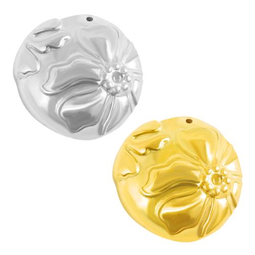 Edelstahl -Blumen-Anhänger, 304 Edelstahl, plattiert, DIY, keine, 10PCs/Tasche, verkauft von Tasche