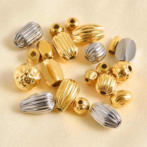 Stainless Steel Beads, 304 Stainless Steel, plated, DIY, more colors for choice, 10PCs/Bag, Sold By Bag