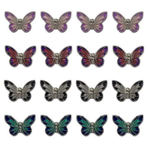 Pendentifs animaux en alliage de zinc, papillon, Placage, DIY & émail, plus de couleurs à choisir, 20x14mm, 50PC/sac, Vendu par sac