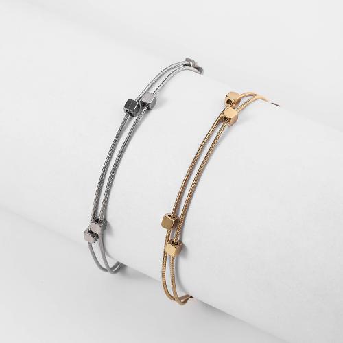 304 Stainless Steel Bracelet, with 2inch extender chain, plated, multilayer & snake chain & for woman, more colors for choice, Length:Approx 7 Inch, Sold By PC