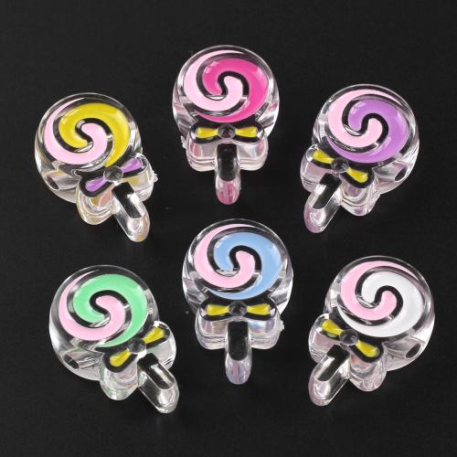 Acryl Anhänger, goldfarben plattiert, DIY & Emaille, keine, 28.10x18.90x9.60mm, 20PCs/Tasche, verkauft von Tasche