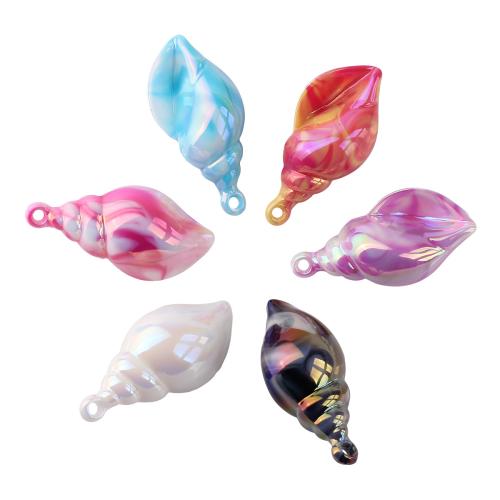 Acryl Anhänger, goldfarben plattiert, DIY, keine, 43.70x21.20x18mm, 10PCs/Tasche, verkauft von Tasche