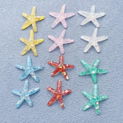 WeiseharzCabochons, Harz, mit Pailletten, Epoxidharzklebstoff, DIY, keine, 40mm, 10PCs/Tasche, verkauft von Tasche