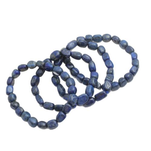 Natural Lapis Lazuli Bracelets, fashion jewelry, mixed colors, 8-10mm, Length:21 cm, Sold By PC